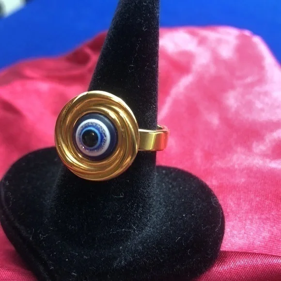 ๐ ๐ Evilโ Eye ๐งฟ Fashion Stainless Steel ๐ Ring - Picture 3 of 9